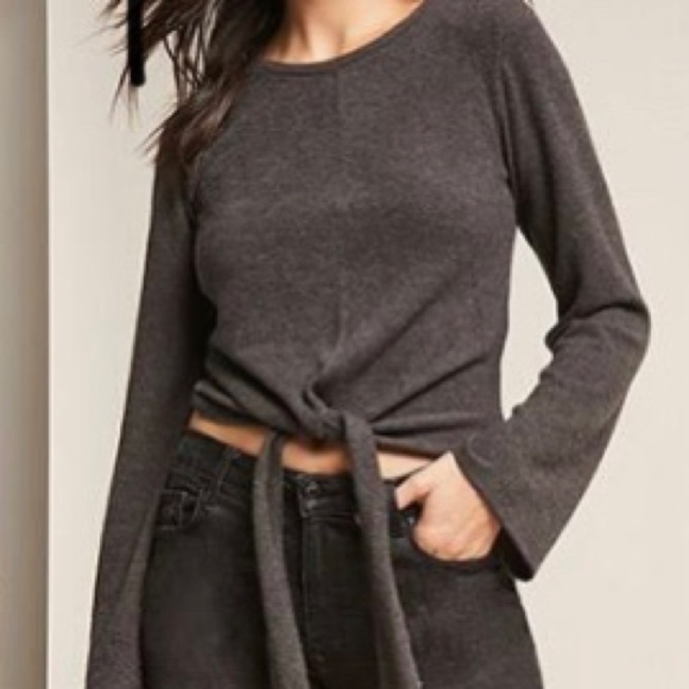 Tie Front Knit Top